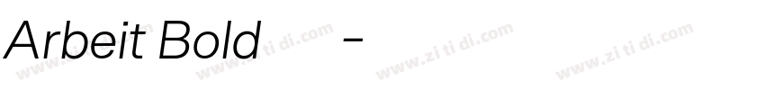Arbeit Bold字体字体转换 Arbeit Bold字体字体转换